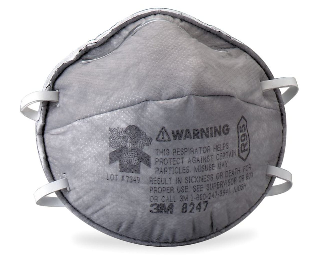 8247 - RESPIRADOR R95 CON CARBON ACTIVADO