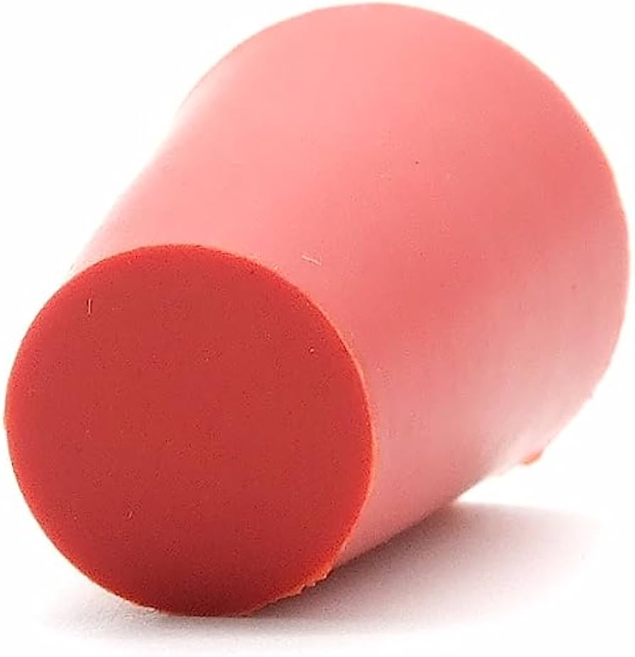 TAPON DE CAUCHO SOLIDO ROJO 45 MM/DIAM